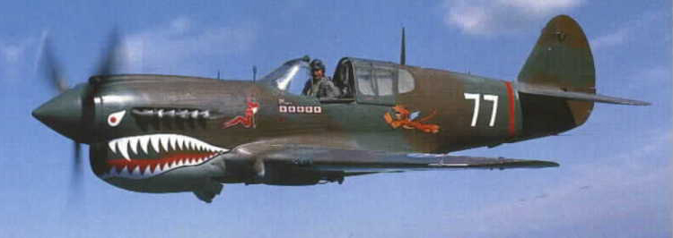 Flying Tigers Curtiss P-40 Warhawk Fighter