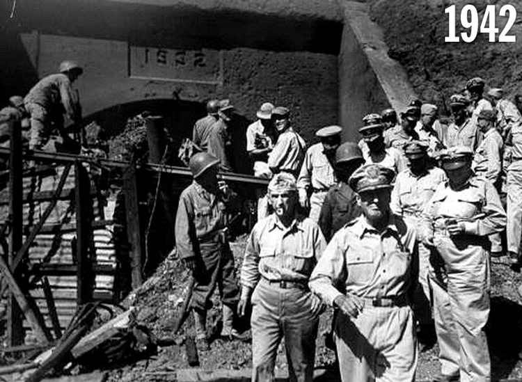 General Douglas MacArthur on Corregidor Island in 1942